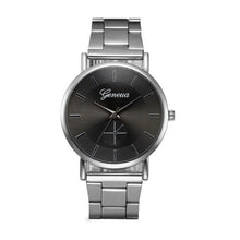 Load image into Gallery viewer, Women Crystal Stainless Steel Big Dial Watch