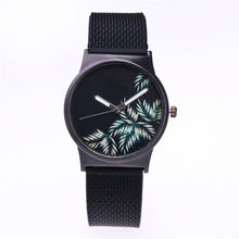 Load image into Gallery viewer, Black Flower Watch Women