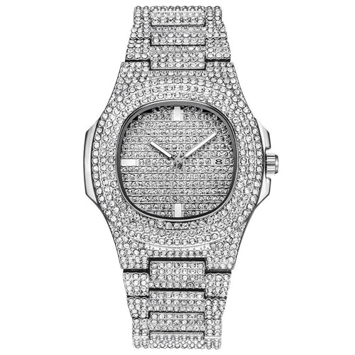 Silver Diamond Women Watch